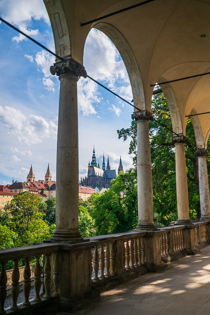 Views of Prague Castle from Queen Anne's Summer Palace, Prague