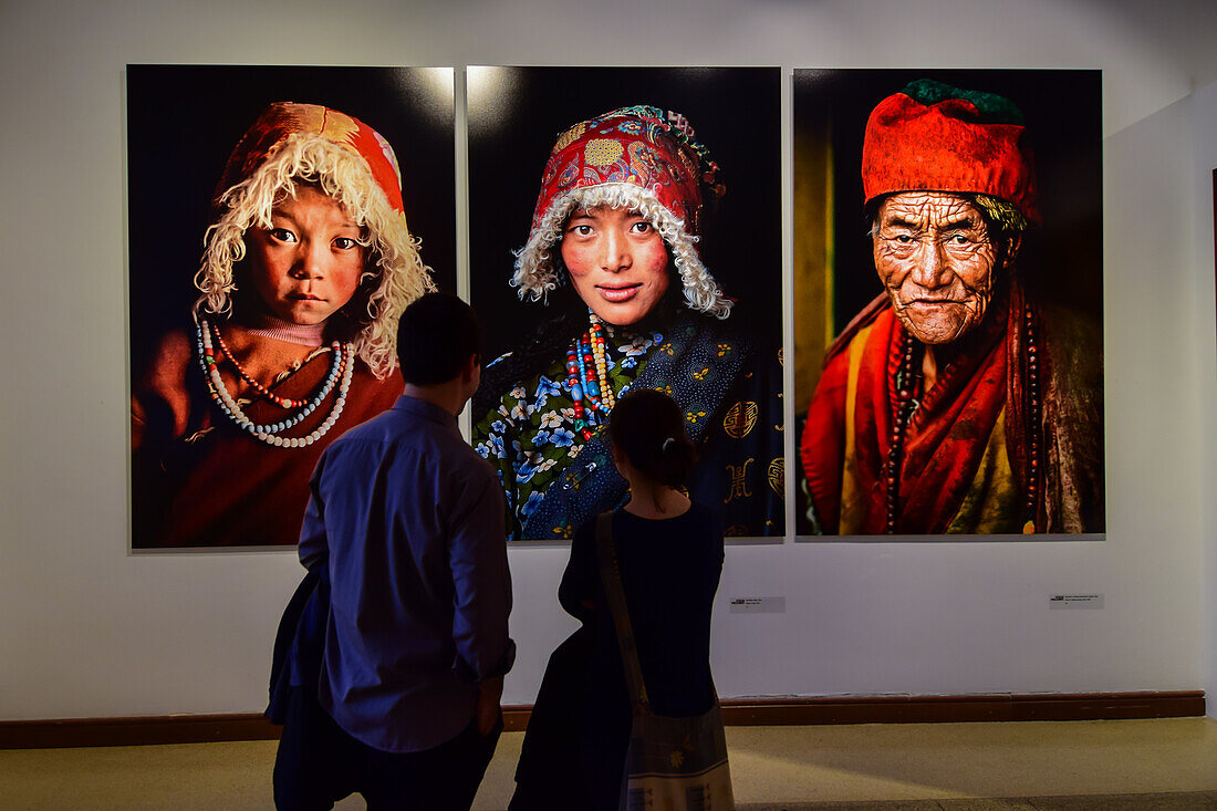 Exhibition of the Iconic Photographs by National Geographic photographer Steve McCurry at the Mucsarnok Palace of Art in Budapest, Hungary