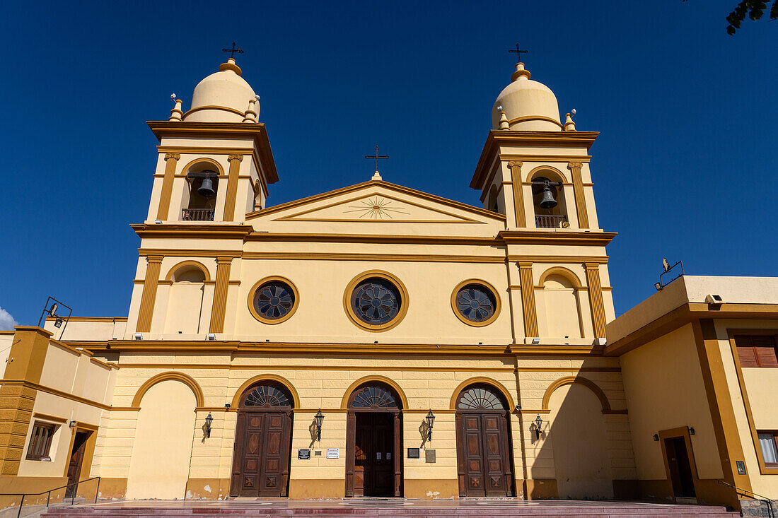 Die Kathedrale Unserer Lieben Frau vom Rosenkranz in Cafayate, Provinz Salta, Argentinien