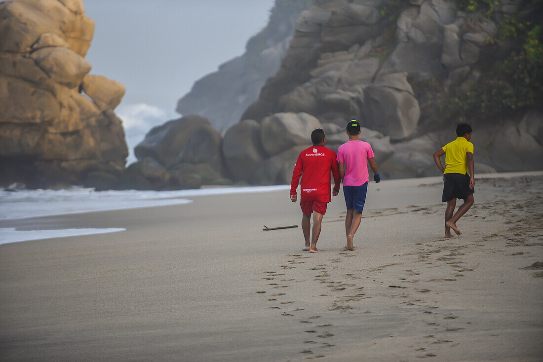 Strand vor der Finca Barlovento, Tayrona National Park, Kolumbien