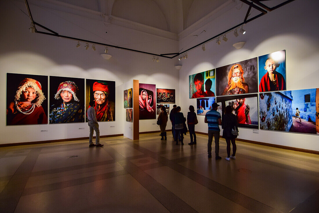 Exhibition of the Iconic Photographs by National Geographic photographer Steve McCurry at the Mucsarnok Palace of Art in Budapest, Hungary