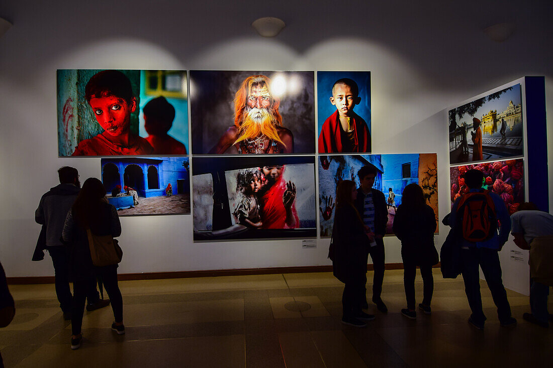 Exhibition of the Iconic Photographs by National Geographic photographer Steve McCurry at the Mucsarnok Palace of Art in Budapest, Hungary