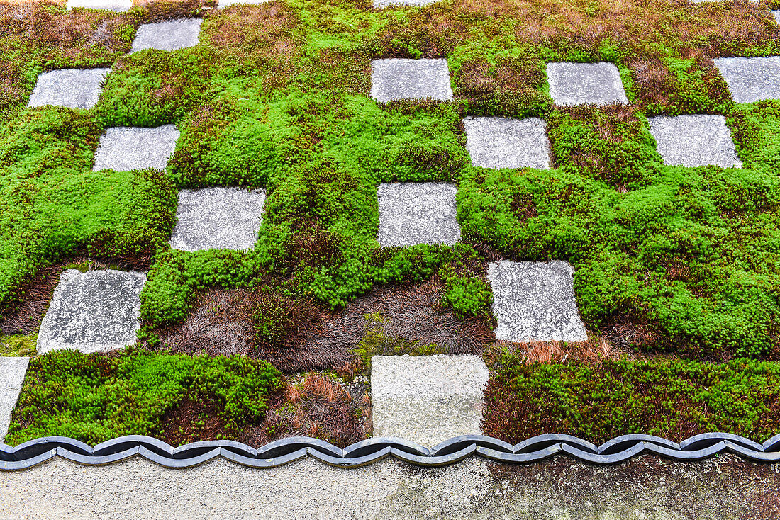 Geometrical garden at Tofukuji Temple in Kyoto, Japan