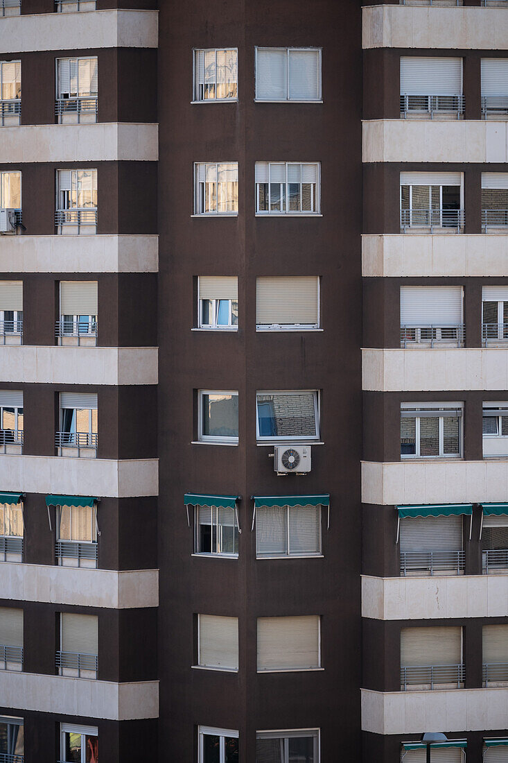 Fenster eines Wohnhauses in Spanien