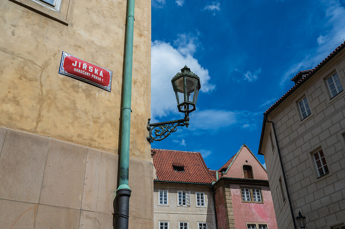 Jirska street sign in Prague