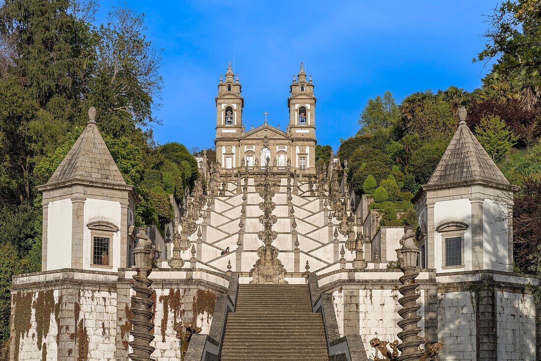 Sanctuary of Bom Jesus di Monte, Braga, Minho, Portugal, Europe