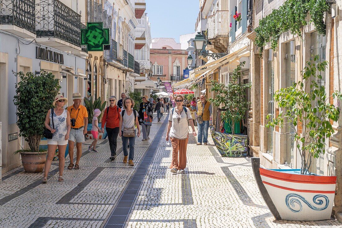 Straßenszene, Olhao, Algarve, Portugal, Europa