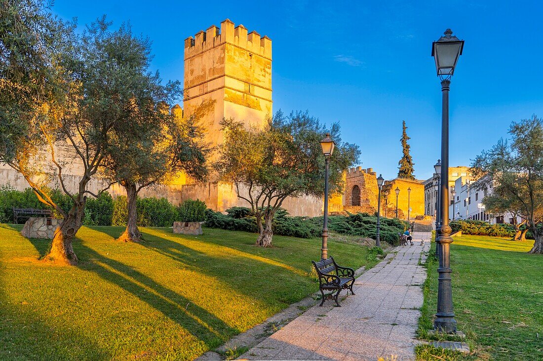 Die Alcazaba, Badajoz, Extremadura, Spanien, Europa