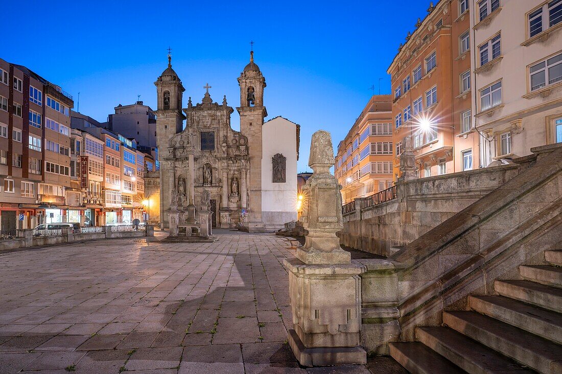 Kirche von San Giorgio, La Coruna, Galicien, Spanien, Europa