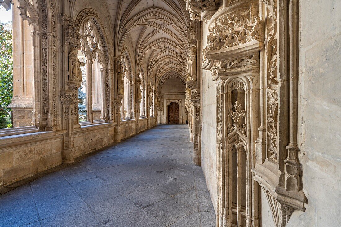 Kreuzgang der Kirche San Juan de los Reyes, UNESCO-Welterbestätte, Toledo, Kastilien-La Mancha, Spanien, Europa