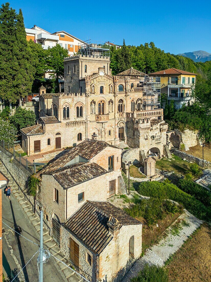 Schloss Monica, Teramo, Abruzzen, Italien, Europa