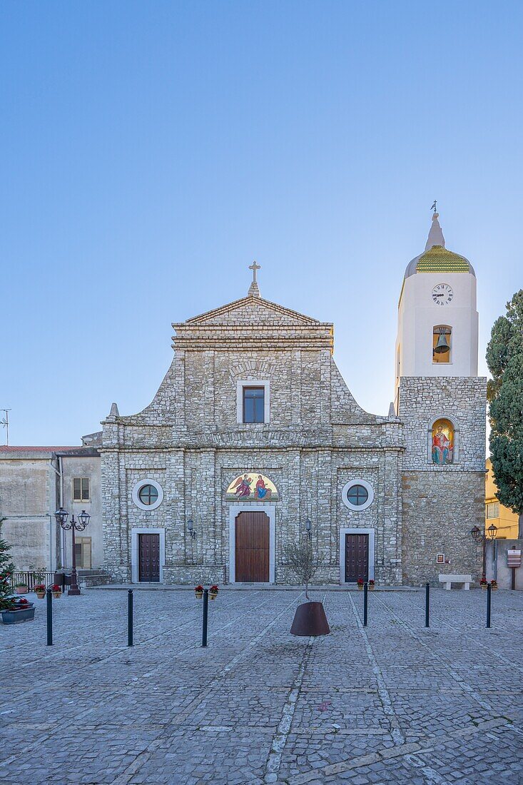 Church of SS. Annunziata and San Nicolo, Contessa Entellina, Palermo, Sicily, Italy, Mediterranean, Europe