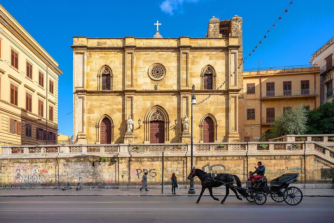 Church of Sant'Antonio Abate, Palermo, Sicily, Italy, Mediterranean, Europe