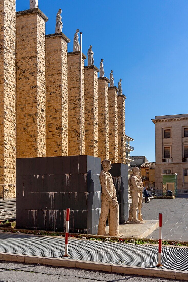 Post Office Building, Ragusa, Sicily, Italy, Mediterranean, Europe