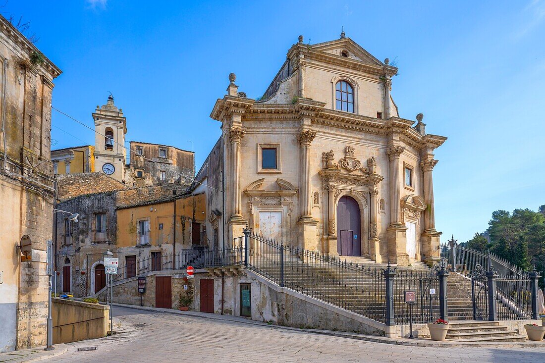 Church of the Most Holy Souls of Purgatory (Chiesa delle Santissime Anime del Purgatorio), Ragusa Ibla, Val di Noto, UNESCO World Heritage Site, Sicily, Italy, Mediterranean, Europe