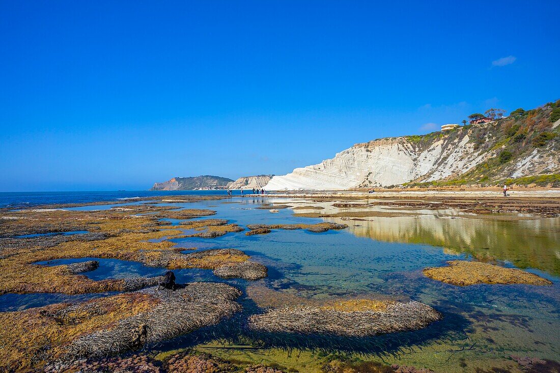 Scala dei Turchi, Realmonte, Agrigento, Sizilien, Italien, Mittelmeer, Europa