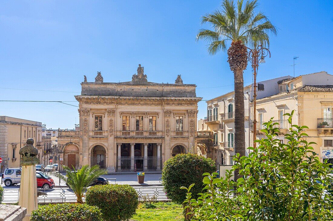 Stadttheater Tina di Lorenzo, Noto, Siracusa, Sizilien, Italien, Mittelmeerraum, Europa