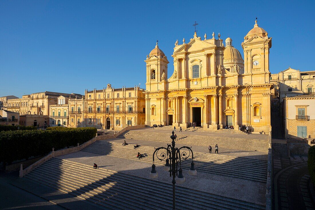 Cathedral of Noto, UNESCO World Heritage Site, Noto, Siracusa, Sicily, Italy, Mediterranean, Europe