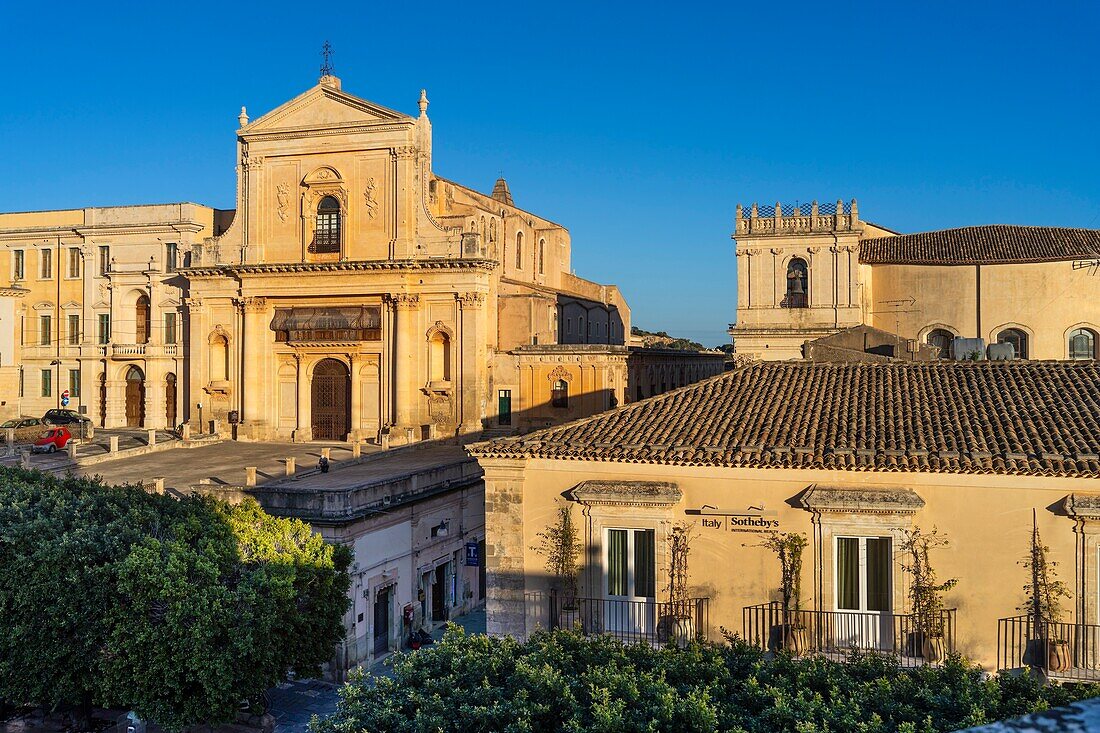 Church of the Holy Savior, UNESCO World Heritage Site, Noto, Siracusa, Sicily, Italy, Mediterranean, Europe