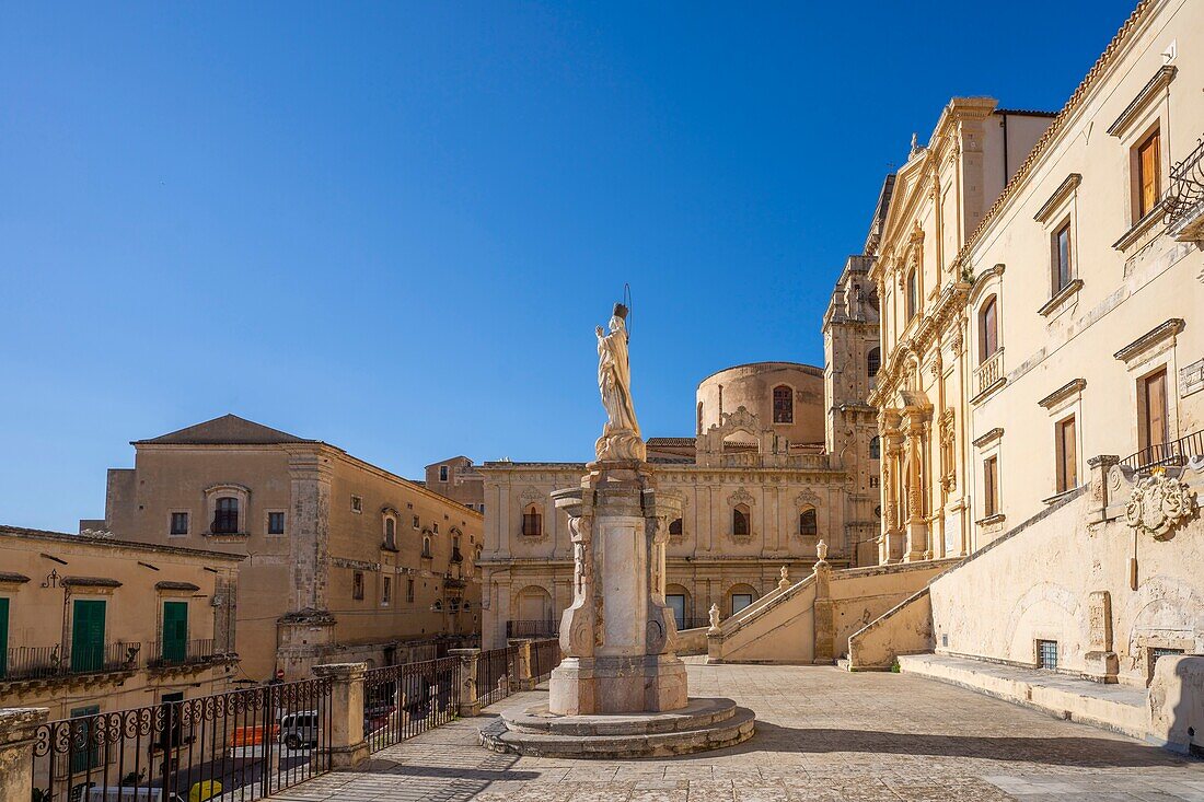 Chiesa e Convento di San Francesco all'Immacolata, UNESCO-Welterbestätte, Noto, Siracusa, Sizilien, Italien, Mittelmeer, Europa