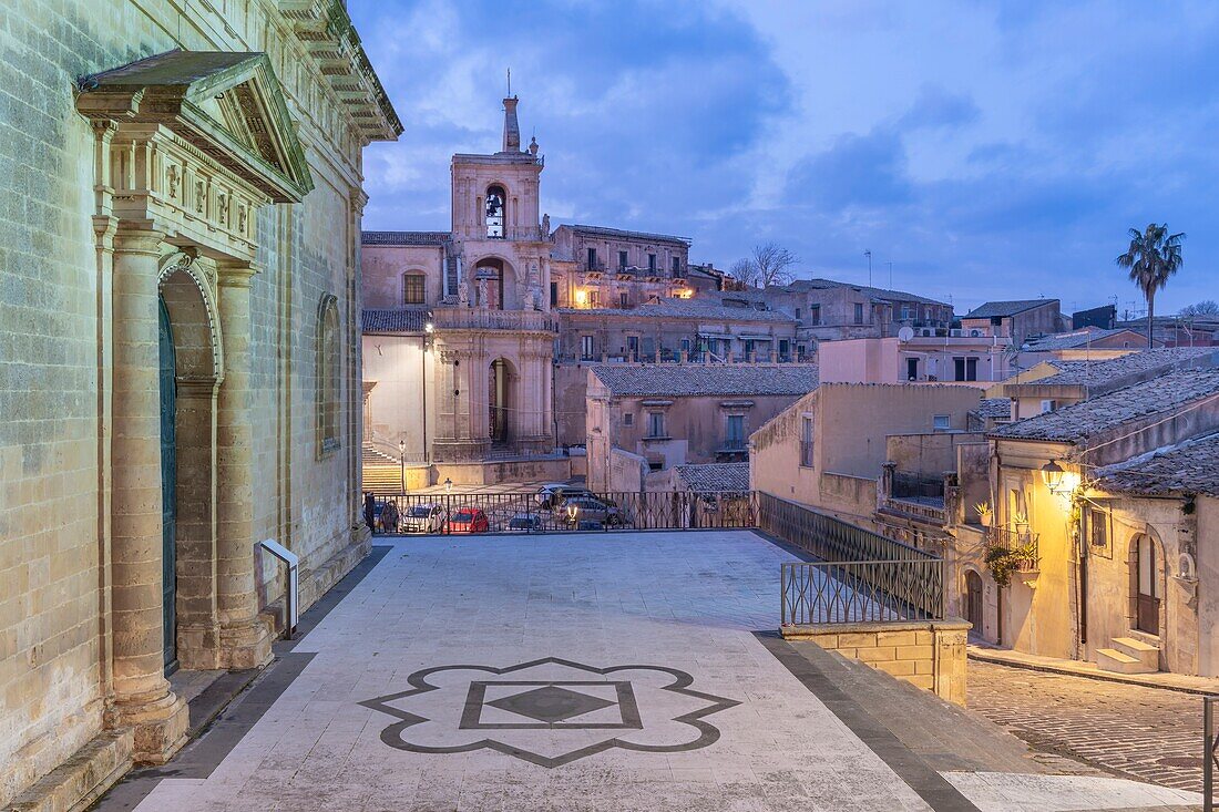 The Mother Church, Palazzolo Acreide, Val di Noto, Siracusa, Sicily, Italy, Mediterranean, Europe