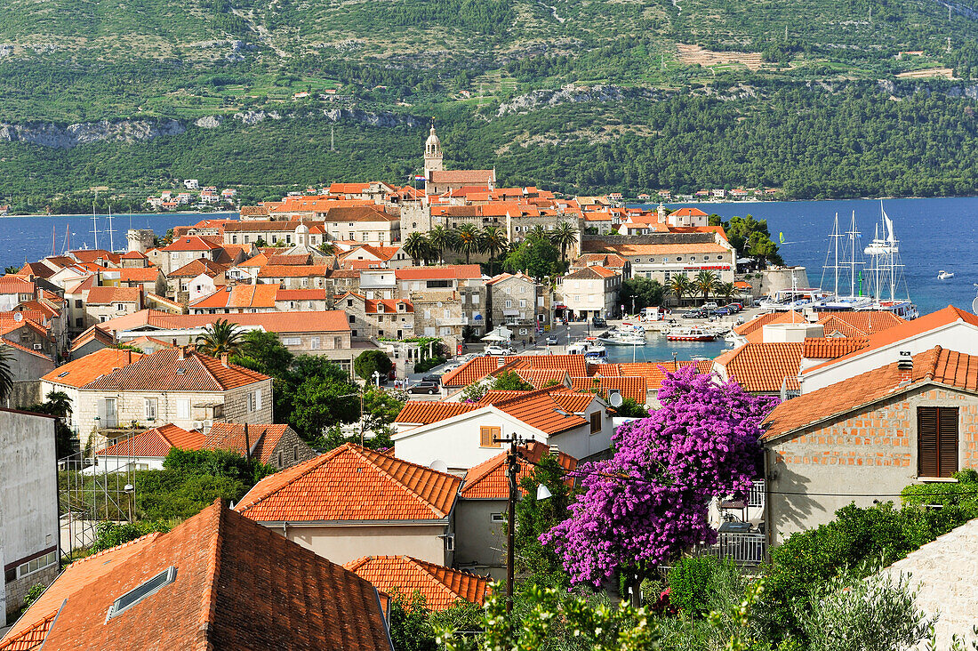 Korcula old town, Korcula island, Croatia, Southeast Europe