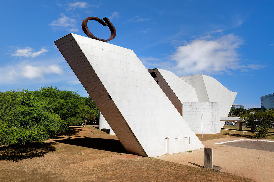 Tancredo Neves Pantheon des Vaterlandes und der Freiheit (Nationales Pantheon der Freiheit), entworfen von Oscar Niemeyer, UNESCO-Welterbe, Brasilia, Bundesdistrikt, Brasilien, Südamerika