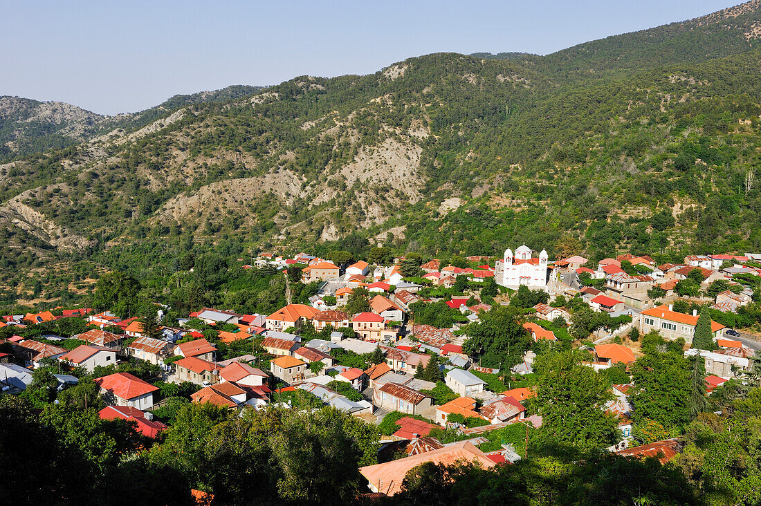 Pedoulas a village in the Troodos Mountains, Cyprus, Eastern Mediterranean Sea, Europe