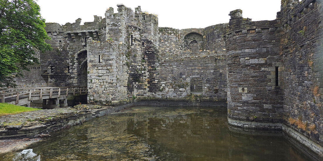 Beaumaris Castle, UNESCO-Welterbestätte, Anglesey, Wales, Vereinigtes Königreich, Europa