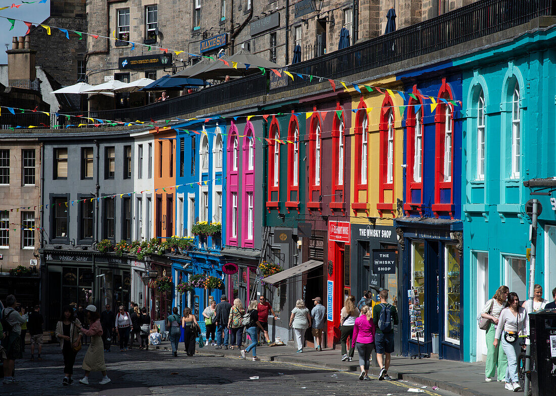 Victoria Street, Edinburgh, Schottland, Vereinigtes Königreich, Europa