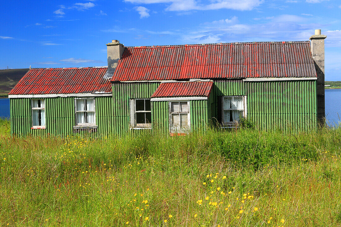 Altes Cottage, Hoy, Orkney-Inseln, Schottland, Vereinigtes Königreich, Europa