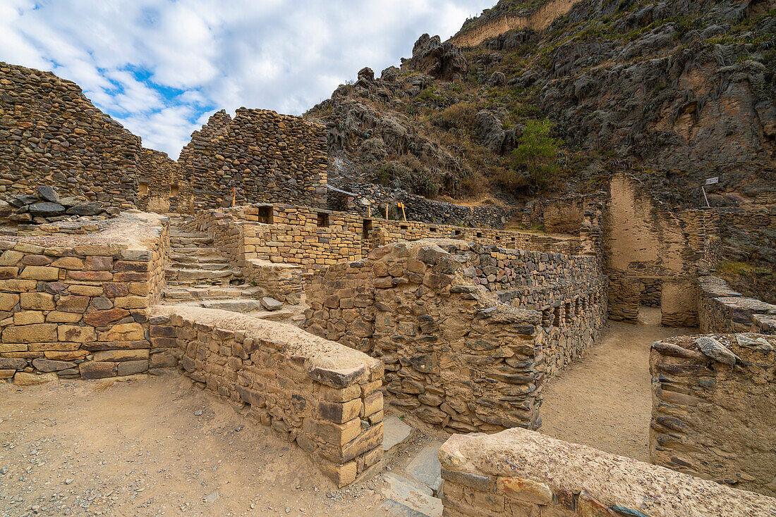 Archaeological site of Ollantaytambo, Ollantaytambo District, Sacred Valley, Urubamba Province, Cusco (Cuzco) Region, Peru, South America