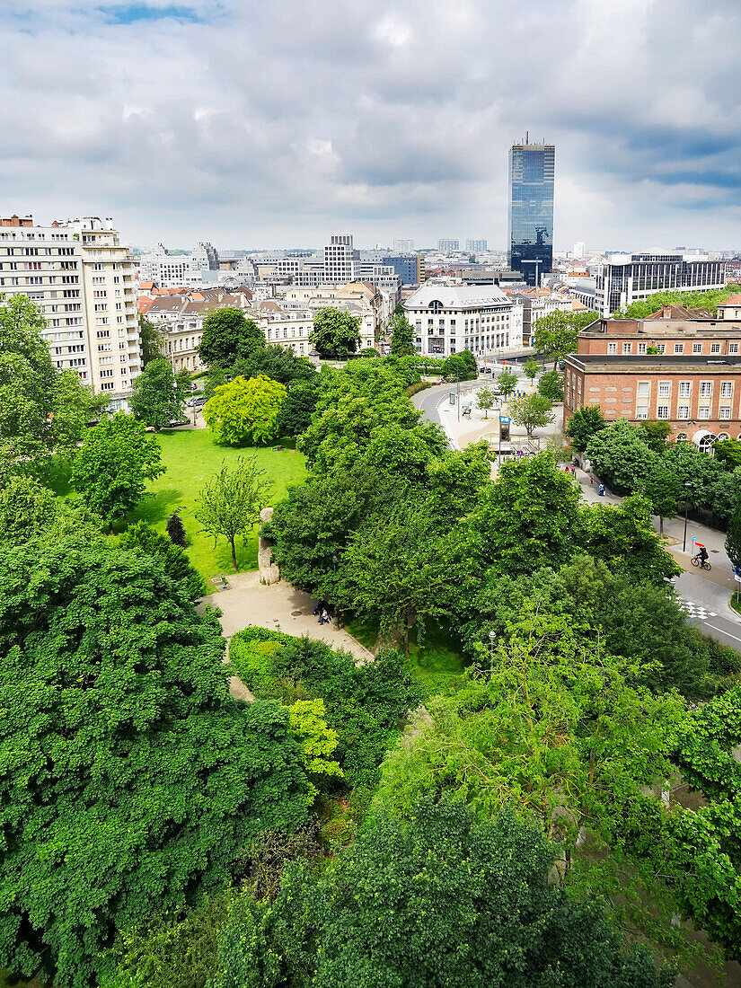 View from Porte de Hal, Brussels, Belgium, Europe