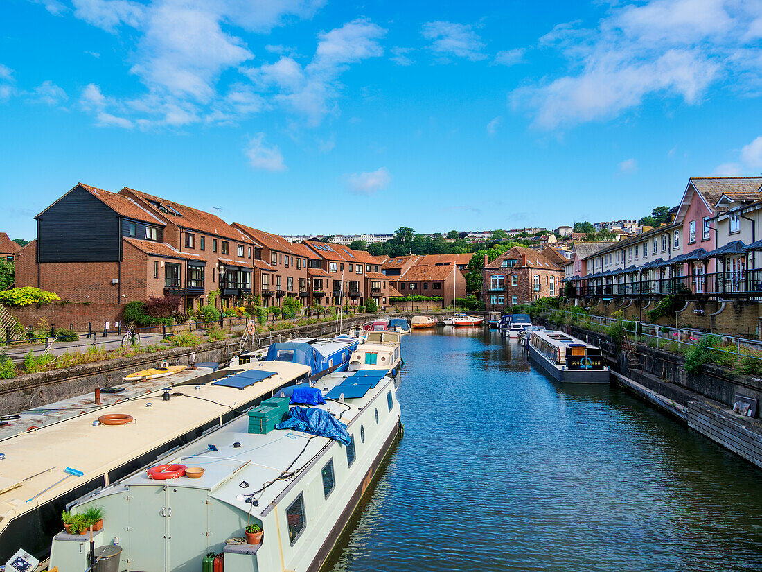 Pooles Wharf Marina, Schwimmender Hafen, Bristol, England, Vereinigtes Königreich, Europa