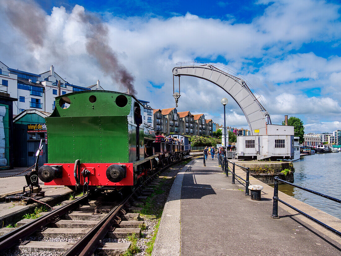 The Bristol Harbour Railway and Fairbairn Steam Crane, Bristol, England, United Kingdom, Europe