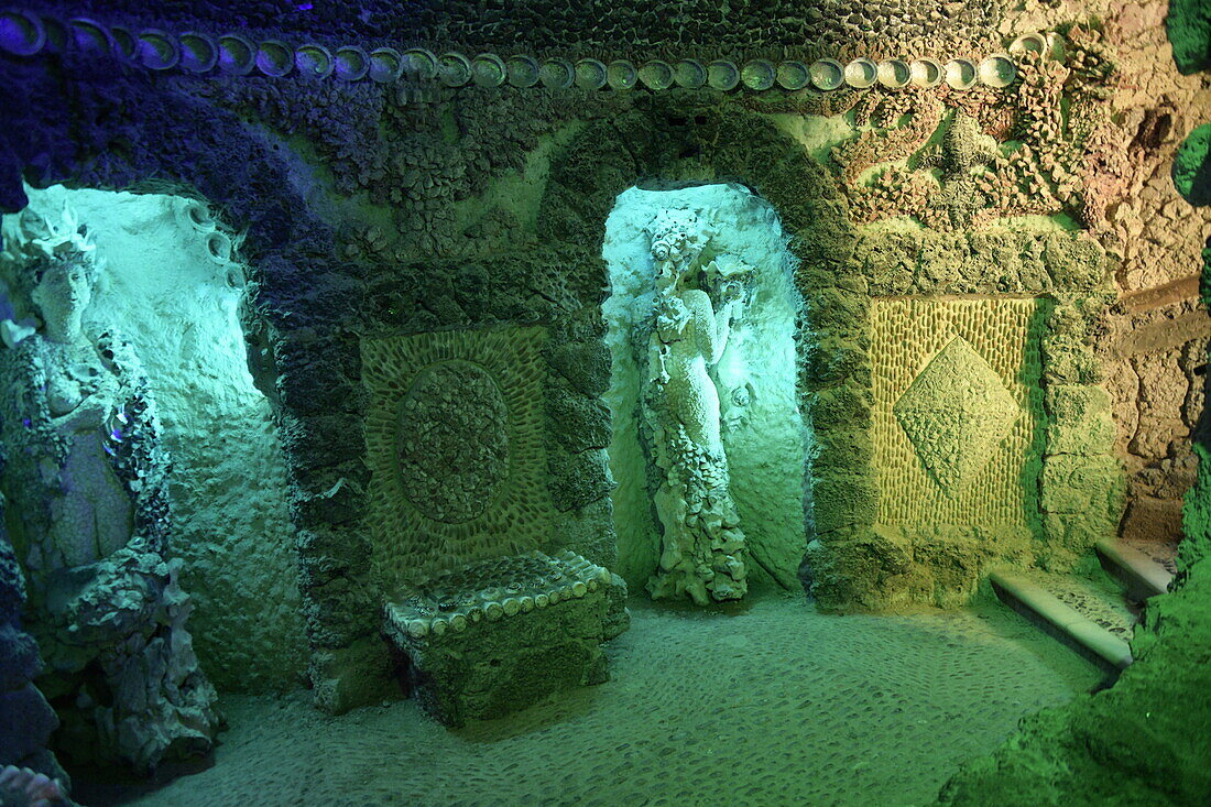 Underground Grotto in Leeds Castle near Maidstone, Kent, England, United Kingdom, Europe