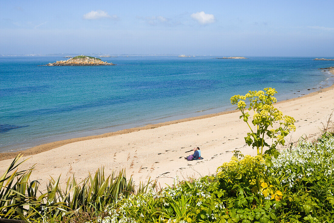 Fisherman's Beach, Insel Herm, Vogtei Guernsey, Britische Kronabhängigkeit, Ärmelkanal, Europa