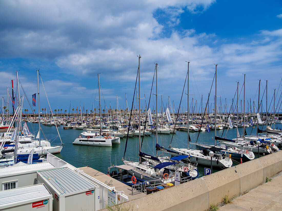 Hafen Olimpic Marina, Barcelona, Katalonien, Spanien, Europa