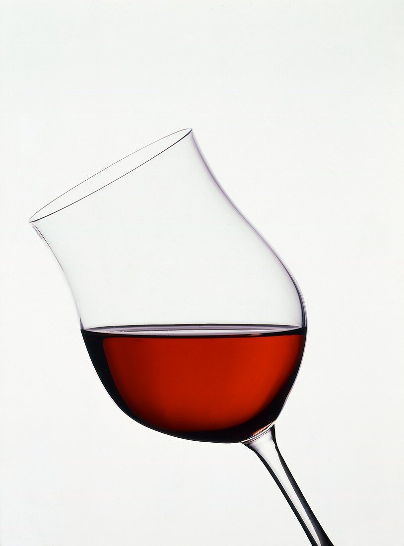 A glass of Kalterer See from S. Tyrol (light purple colour)