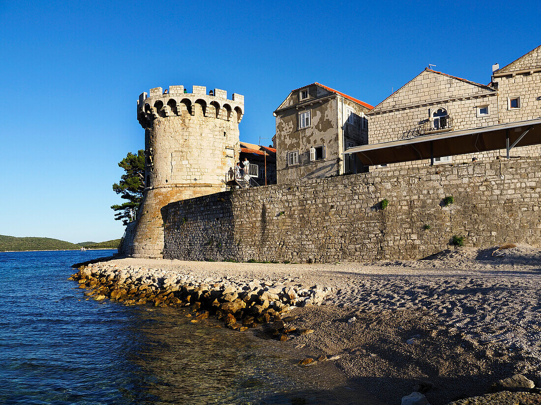 Tower Kanavelic, Korcula Town, Croatia, Europe