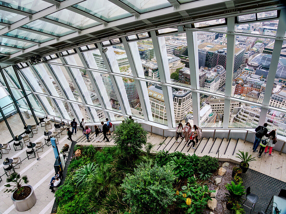 Sky Garden, interior, City of London, London, England, United Kingdom, Europe