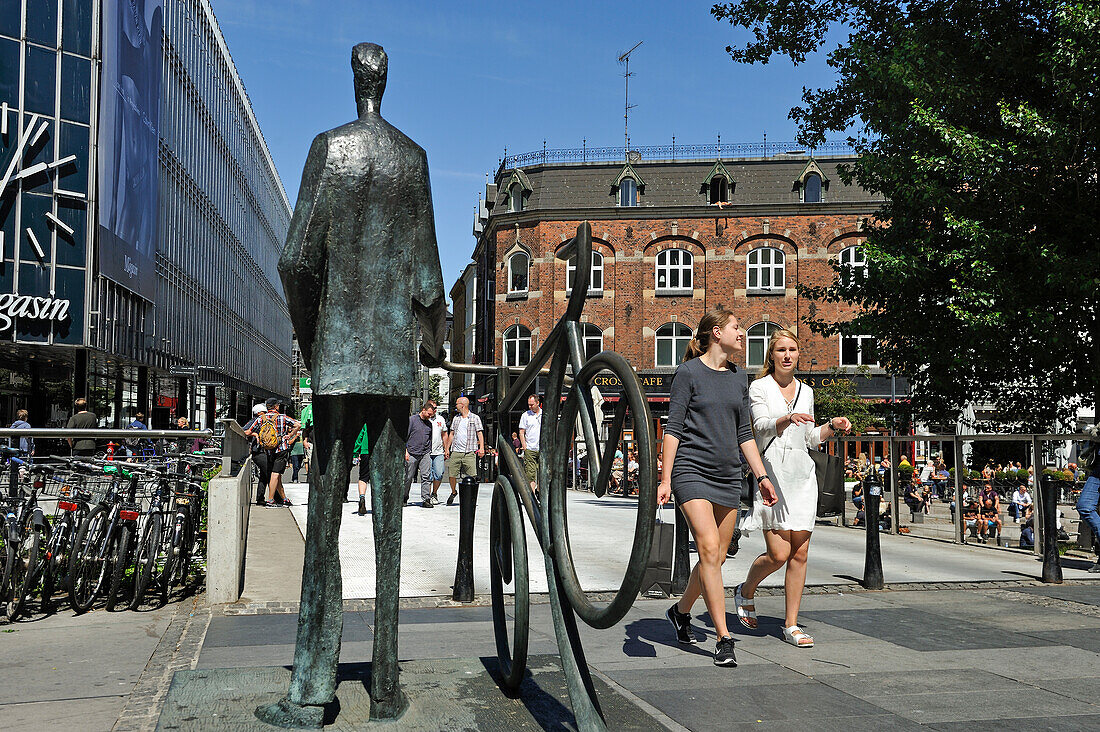 Skulptur in der Frederiksgade, Aarhus, Halbinsel Jütland, Dänemark, Europa