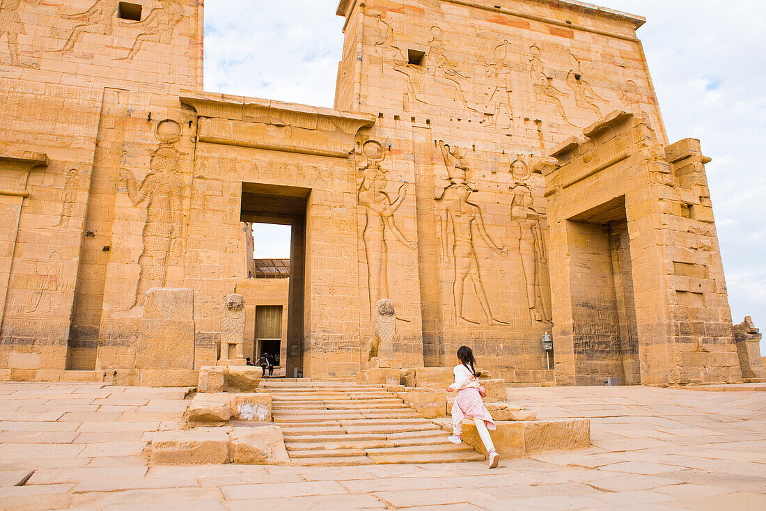 Temple of Isis, Temple of Philae, UNESCO World Heritage Site, Agilkia Island, Aswan, Egypt, North Africa, Africa