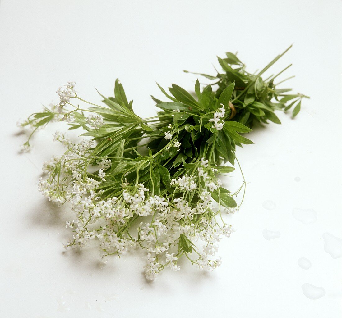 A bunch of woodruff flowers