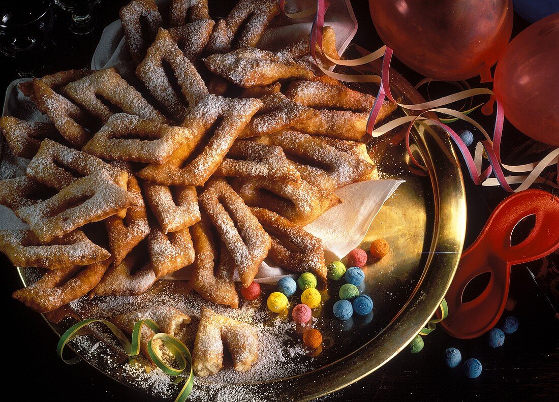 Deep-fried pastries for Carnival