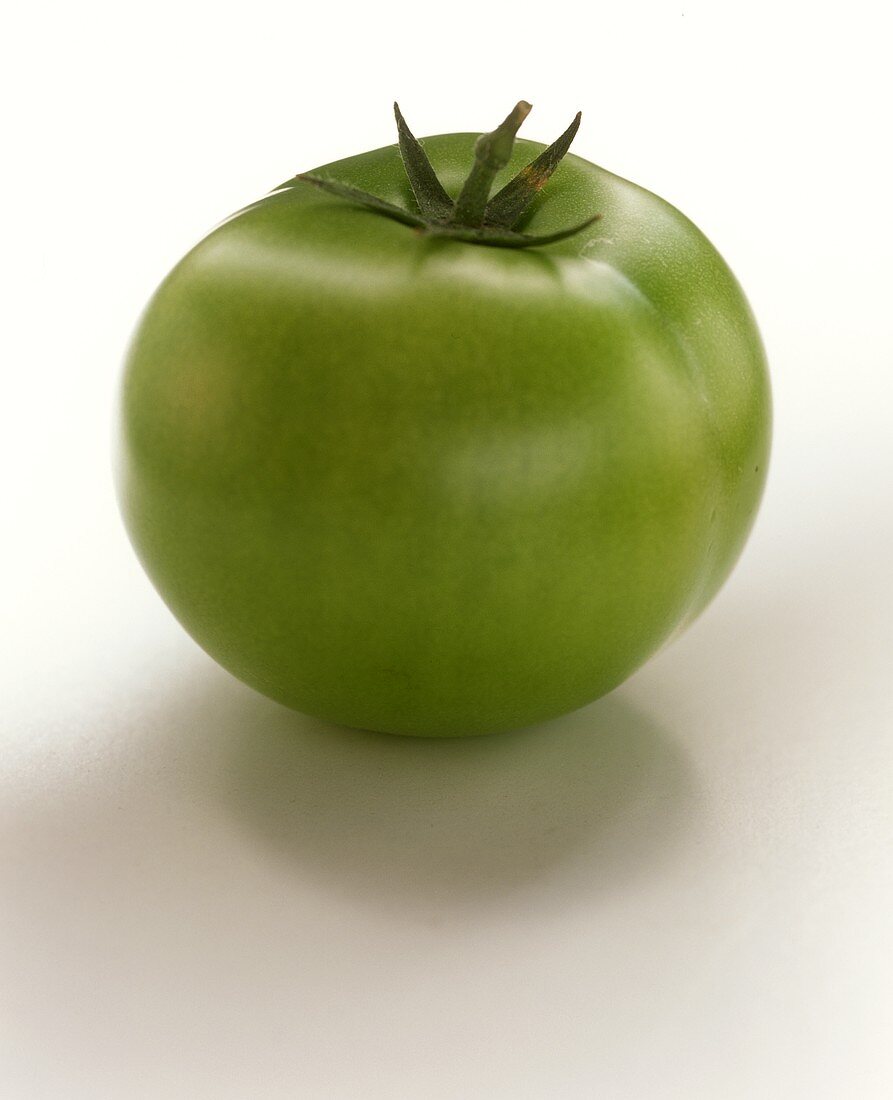 Eine grüne Tomate
