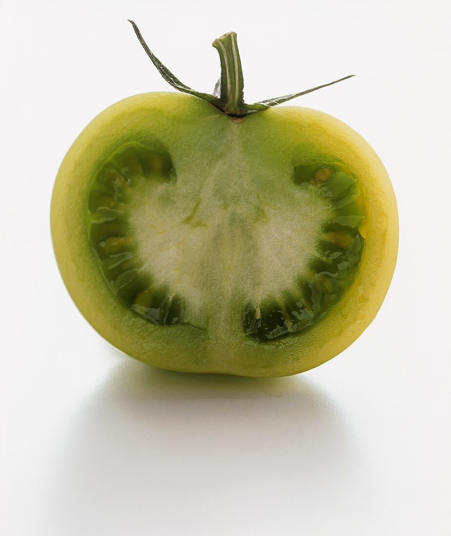 Half of a Green Tomato