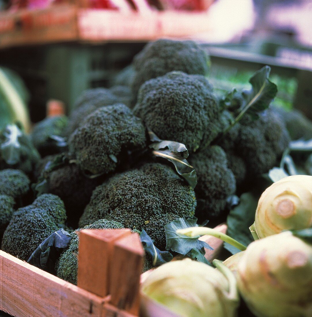 Broccoli For Sale at a Market