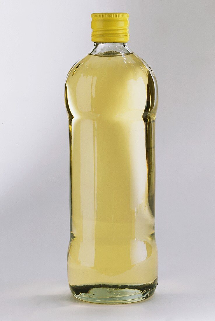 A bottle of plant oil