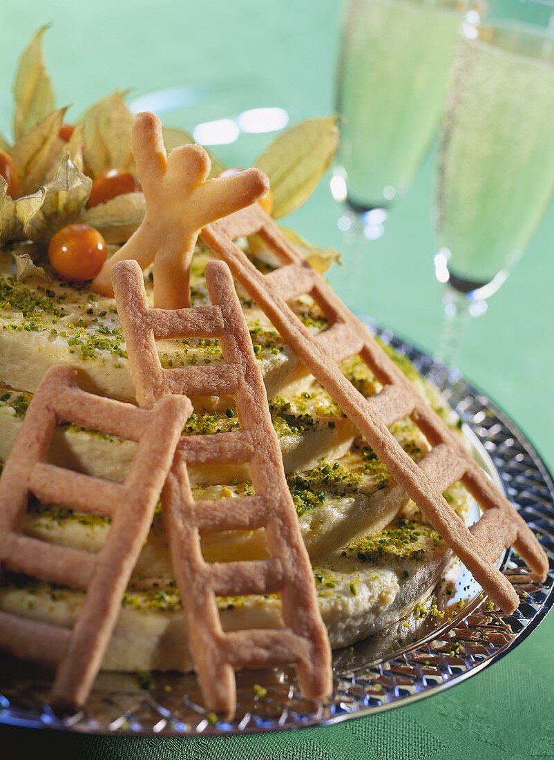 "Ladder of success" cake (with espresso and liqueur)